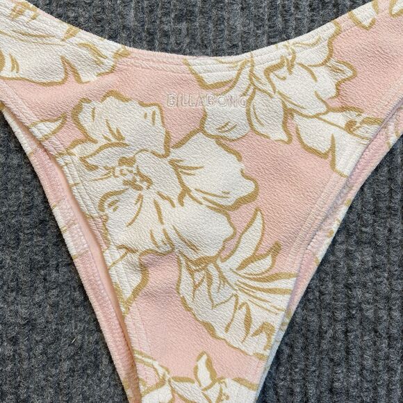 Billabong Medium Bikini Bottom Tropics Call Skimpy Hike Fit Floral Low Waist NEW - Picture 8 of 10